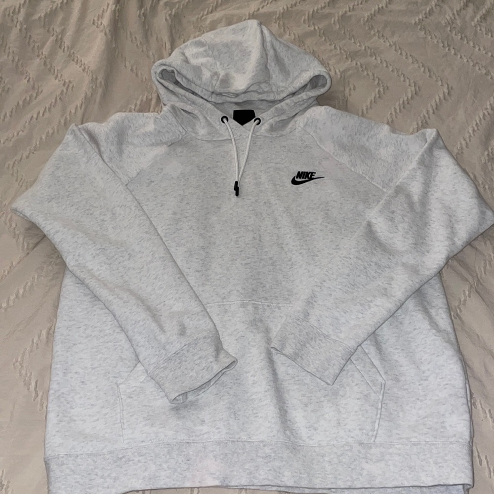 Light Gray Nike Drawstring Hoodie